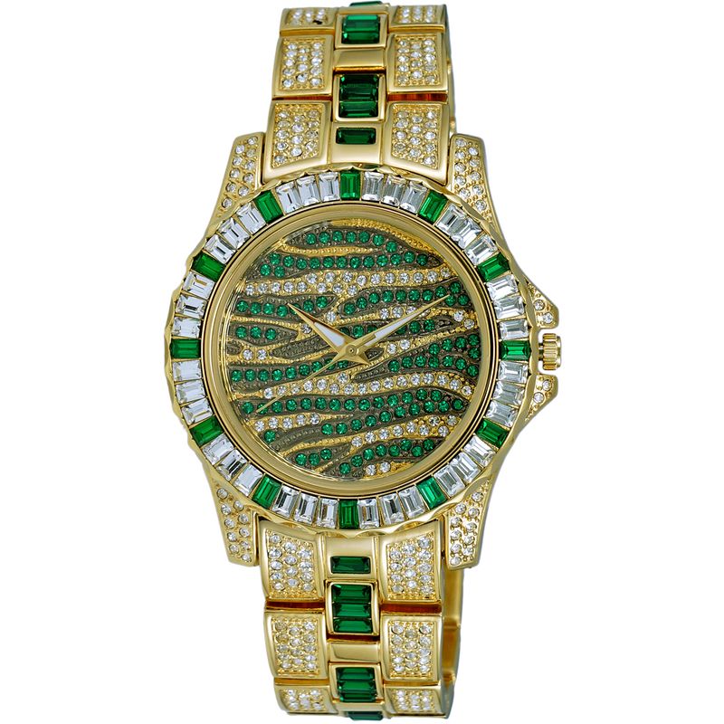 Adee Kaye Mens Chameleon Green Dial Watch  Ak1177g